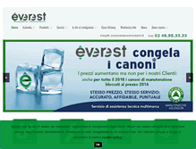 Tablet Screenshot of everestsrl.it